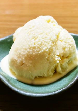 簡単!酒粕と味噌の和風アイスクリーム-レシピのメイン写真