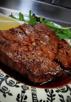 ニンニク厚切りステーキ❨(@≧↺≦@)❩-レシピのメイン写真