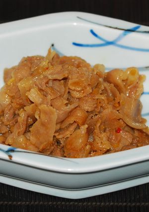 豚バラ肉のピリ辛甘煮炒め♪-レシピのメイン写真