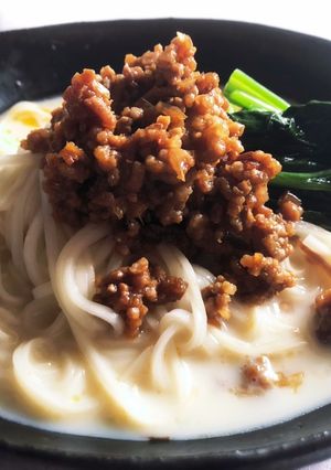 スープも美味しい豆乳ピリ辛坦々麺(素麺)-レシピのメイン写真