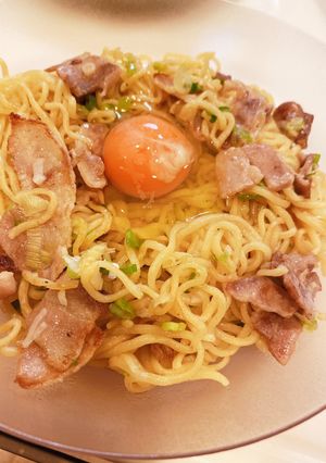ネギと豚バラの醤油焼きそば-レシピのメイン写真