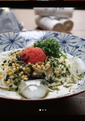 冷茶漬け温麺-レシピのメイン写真