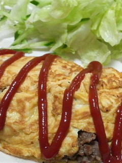 簡単♡牛肉オムレツ-レシピのメイン写真