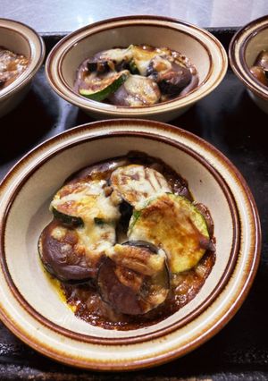 ナスとズッキーニのレトルトカレーグラタン-レシピのメイン写真