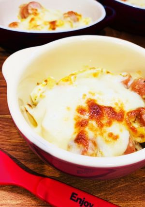 ウィンナーとコーンのカレーチーズ焼き！-レシピのメイン写真