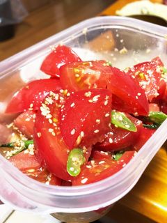 トマトとインゲンのゴマ和え-レシピのメイン写真