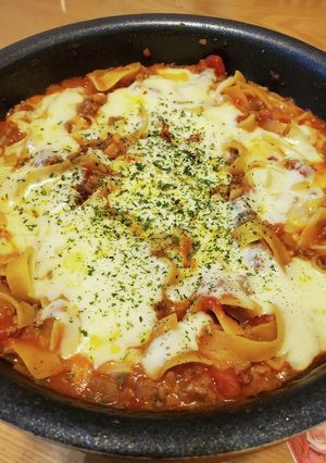 簡単！フライパン1つなんちゃってラザニア-レシピのメイン写真