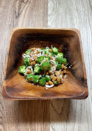 オクラちりめん納豆-レシピのメイン写真