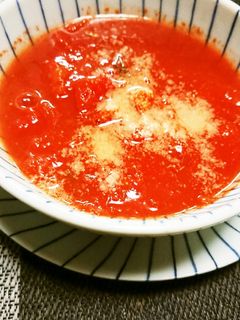 丸ごとトマトのトマトスープ-レシピのメイン写真