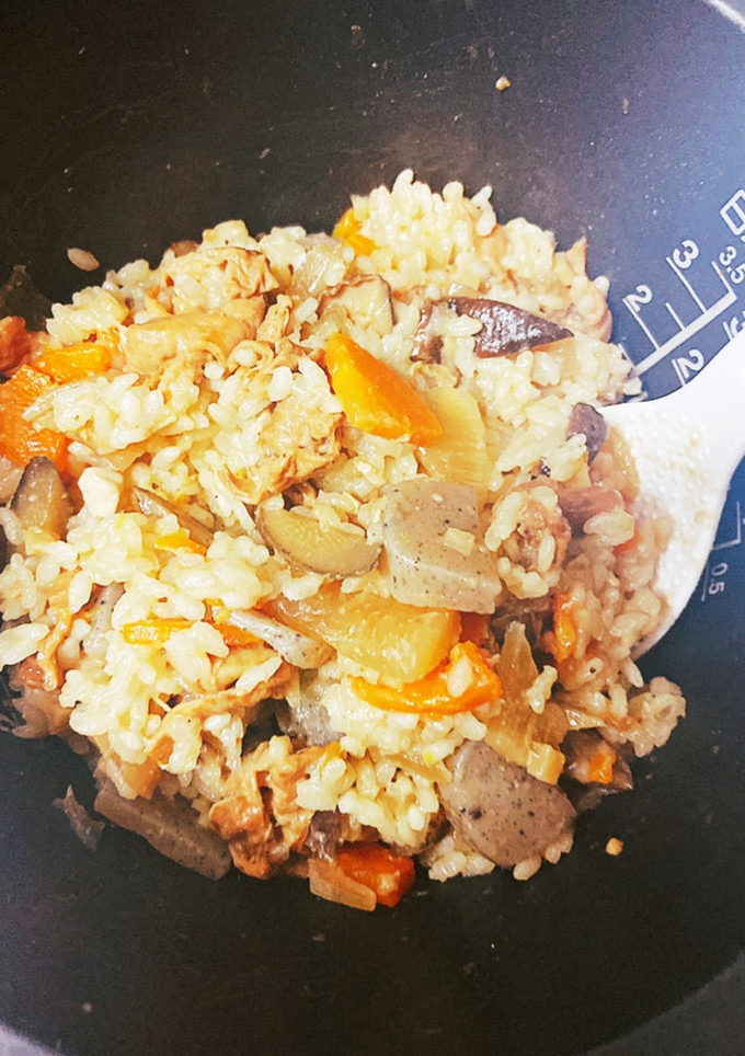 もつ煮込みの炊き込みご飯-レシピのメイン写真