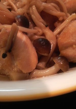 ★鶏とキノコのこってりバター醤油炒め★-レシピのメイン写真