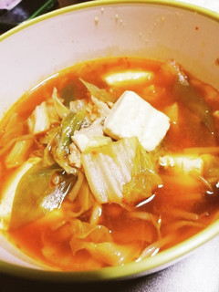 野菜たっぷり!ピリ辛チゲスープ-レシピのメイン写真