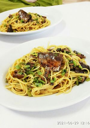 【いわし缶(醤油煮)】1食60円パスタ-レシピのメイン写真
