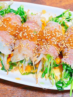 豆苗ともやしの肉巻きレンジ蒸し♡-レシピのメイン写真