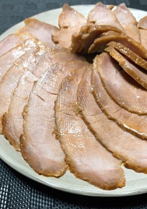 簡単計量!漬けて焼くだけ☆豚肩ロース焼豚-レシピのメイン写真