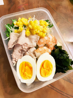 覚書!簡単!冷しゃぶうどんサラダ弁当♪-レシピのメイン写真