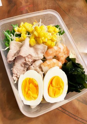 覚書！簡単！冷しゃぶうどんサラダ弁当♪-レシピのメイン写真