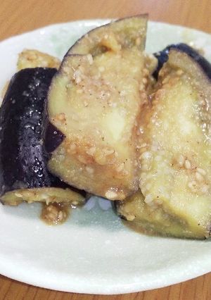 蒸しナスのゴマ酢和え-レシピのメイン写真