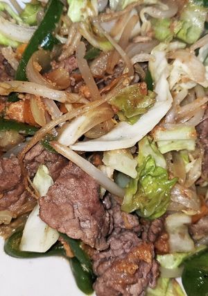 牛肉野菜ナッツ炒め-レシピのメイン写真