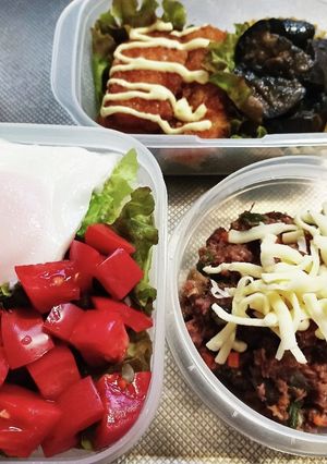 旦那弁当（6/30）セルフタコライス風-レシピのメイン写真