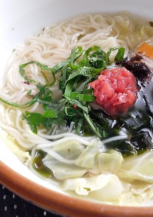 大葉と梅の冷やしラーメン-レシピのメイン写真