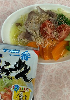 つめたいサッポロ一番塩ラーメン-レシピのメイン写真