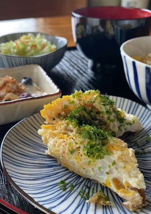 お弁当にも！大葉入り和風タマゴ焼き-レシピのメイン写真