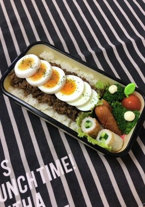 男子高校生弁当6/30キーマカレー弁当-レシピのメイン写真