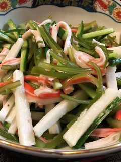 山芋と茎わかめサラダ-レシピのメイン写真