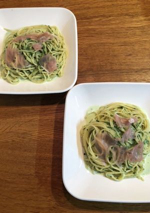 ほうれん草のクリームパスタ-レシピのメイン写真