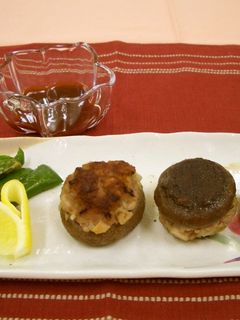 しいたけの肉詰め ソース添え(透析食)-レシピのメイン写真