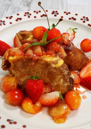 フレンチトーストのフルーツソース添え-レシピのメイン写真