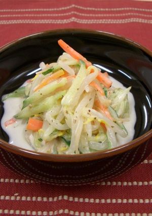 もやしの梅マヨ和え(透析食)-レシピのメイン写真