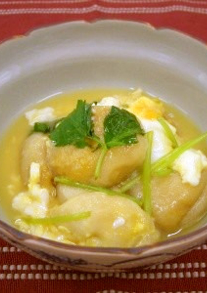 もち麩の卵とじ（透析食）-レシピのメイン写真