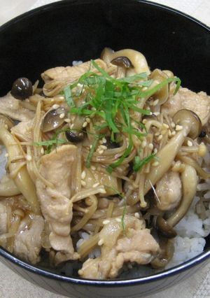 豚きのこ丼（透析食）-レシピのメイン写真