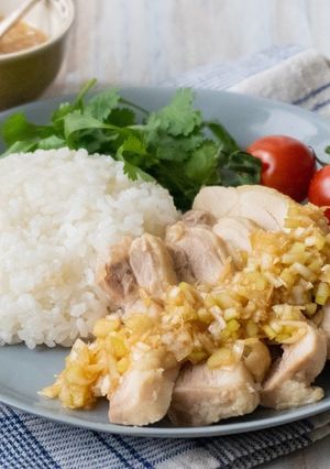 レンジで作る シンガポールチキンライス-レシピのメイン写真