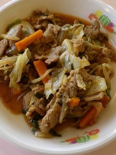 豚肉と野菜のみそ炒め ★宇都宮学校給食-レシピのメイン写真