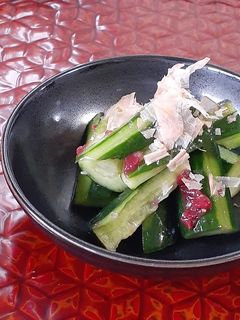【野菜ソムリエ】きゅうりの梅肉おかか和え-レシピのメイン写真