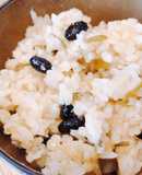 黒豆茶の出がらしで！黒豆ごはん