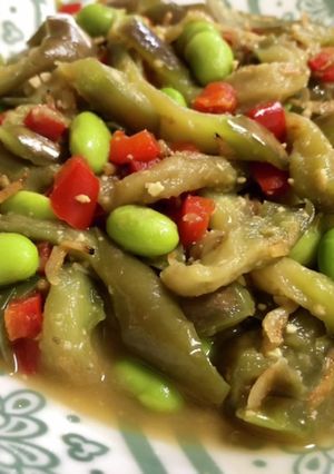 なすと枝豆の味噌炒め煮-レシピのメイン写真
