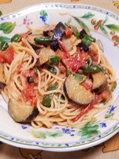 なすとトマトとピーマン☆味噌マヨパスタ-レシピのメイン写真
