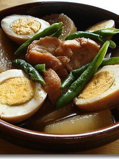 大根と仙台麸(あぶら麸)のおでん風煮物-レシピのメイン写真