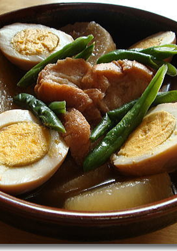 大根と仙台麸（あぶら麸）のおでん風煮物-レシピのメイン写真