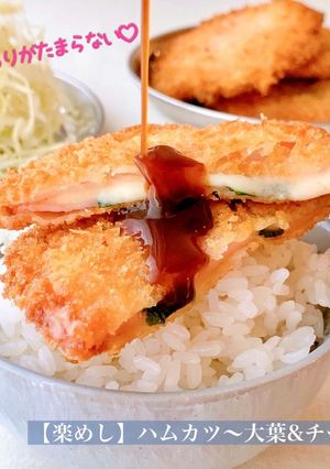 【楽めし】ハムカツ〜大葉&チーズ〜-レシピのメイン写真