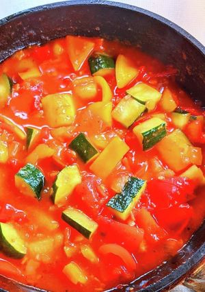 夏野菜のトマト煮込み-レシピのメイン写真