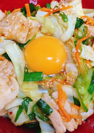 簡単ランチ♡豚バラのスタミナ丼-レシピのメイン写真
