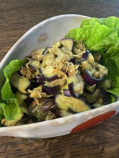 蒸しナスのじゃこマリネ『何食べ』#84-レシピのメイン写真