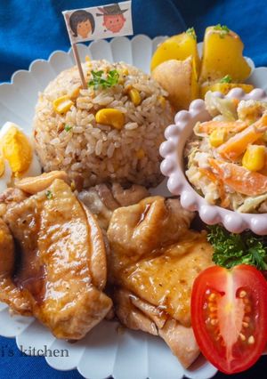 炊飯器で一気に5人前5品！極楽プレート-レシピのメイン写真