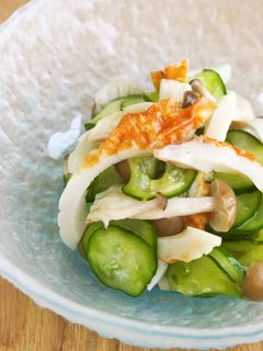 やみつき!胡瓜・しめじ・竹輪の酢の物♪-レシピのメイン写真