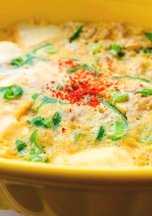 ダイエット♡レンチン2分半！豆腐親子丼-レシピのメイン写真